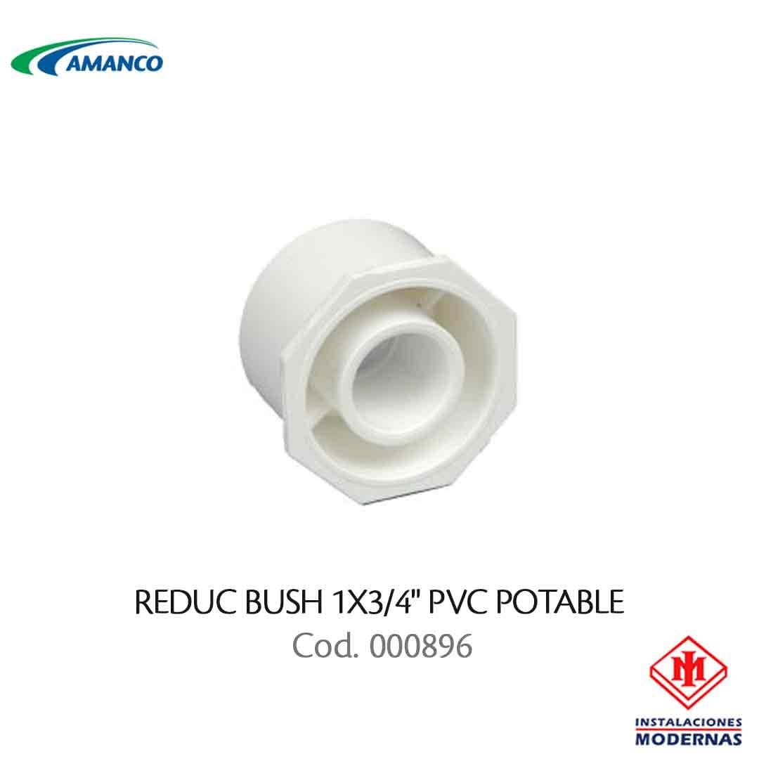 REDUC BUSH 1X3/4"  PVC POTABLE