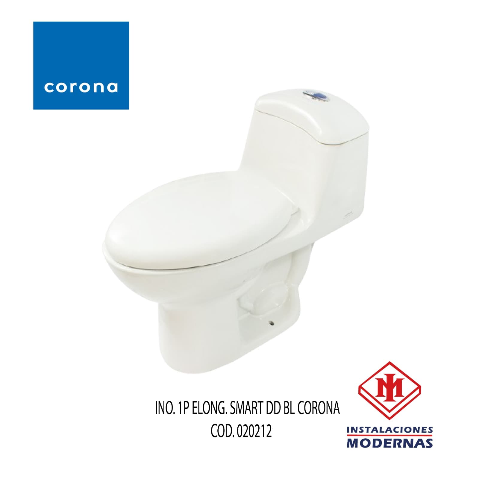 INODORO. 1P ELONG. SMART DD BL CORONA
