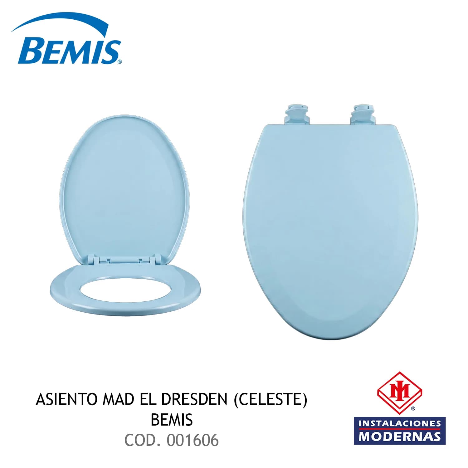 ASIENTO MAD EL DRESDEN (CELESTE) BEMIS
