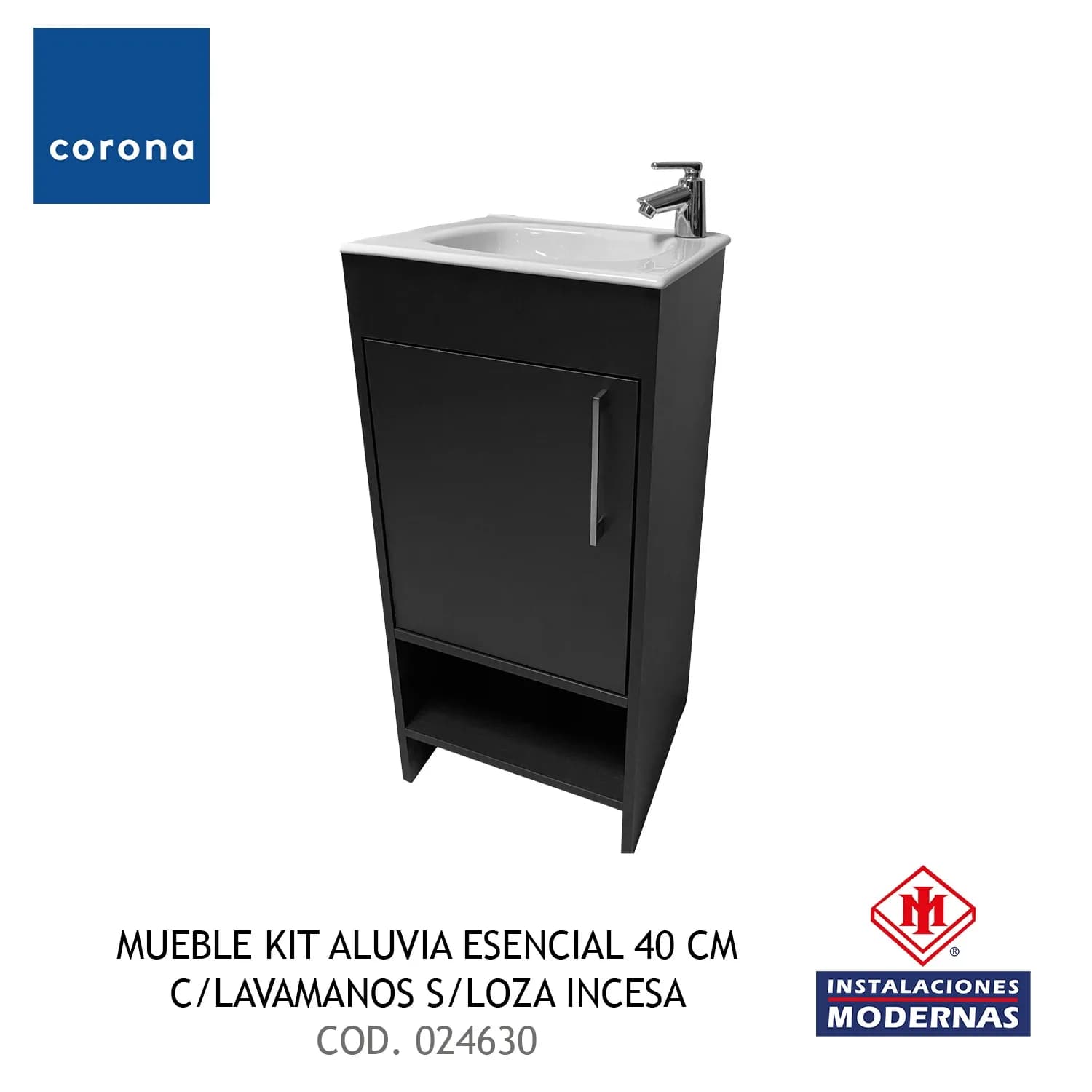 MUEBLE KIT ALUVIA ESENCIAL 40 CM C/Lavamanos S/LOZA INCESA