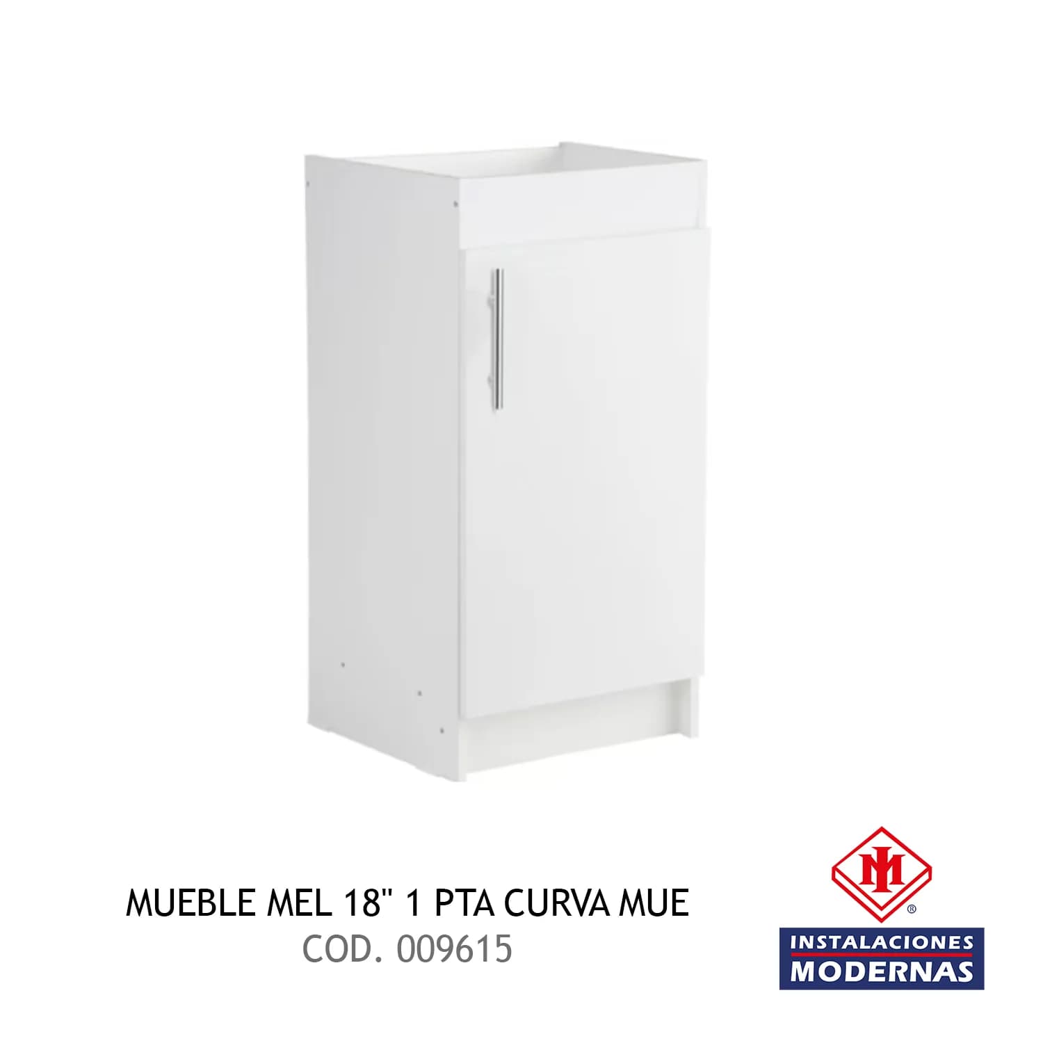 MUEBLE MEL 18" 1 PTA CURVA MUE