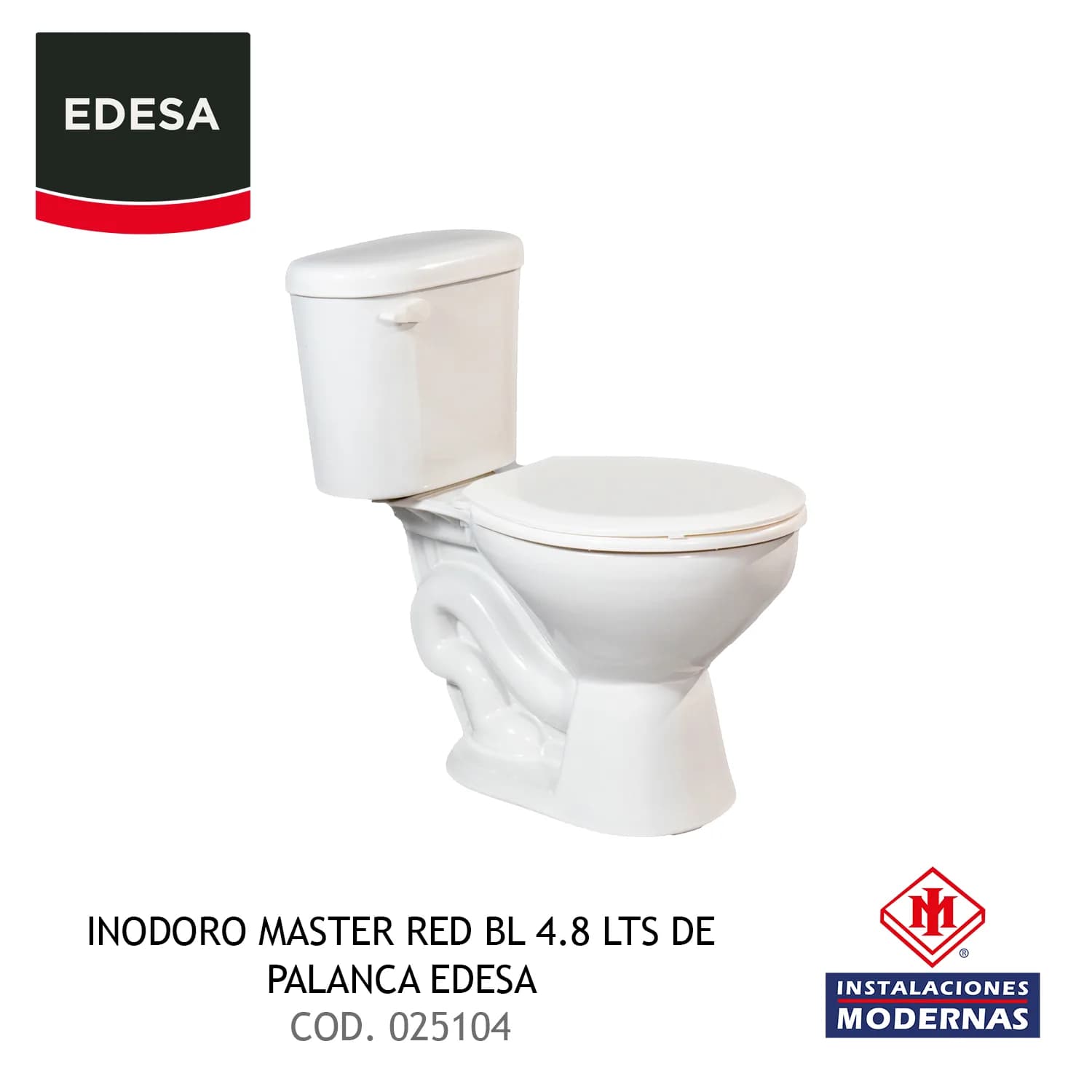 INODORO MASTER RED BL 4.8 LTS DE PALANCA EDESA