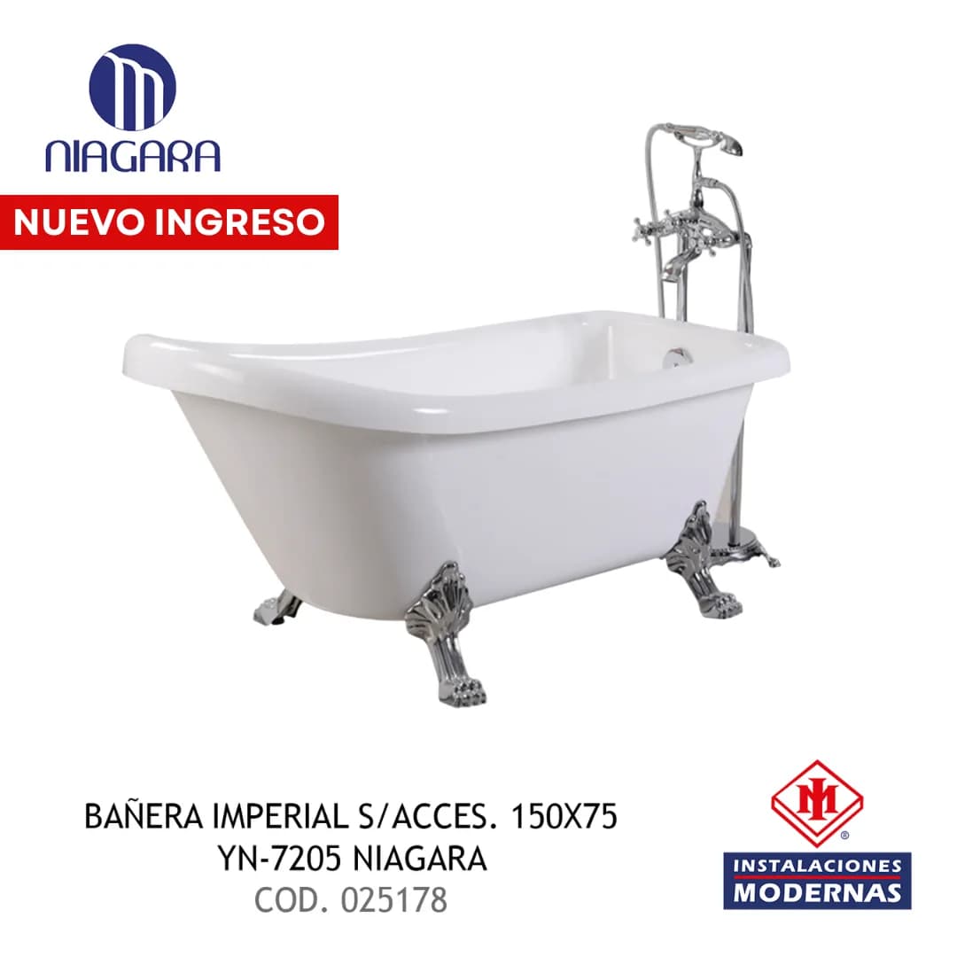 BAÑERA IMPERIAL C/ACCES. 150X75 YN-7205 NIAGARA